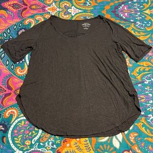 Torrid Charcoal Short Sleeve Tunic